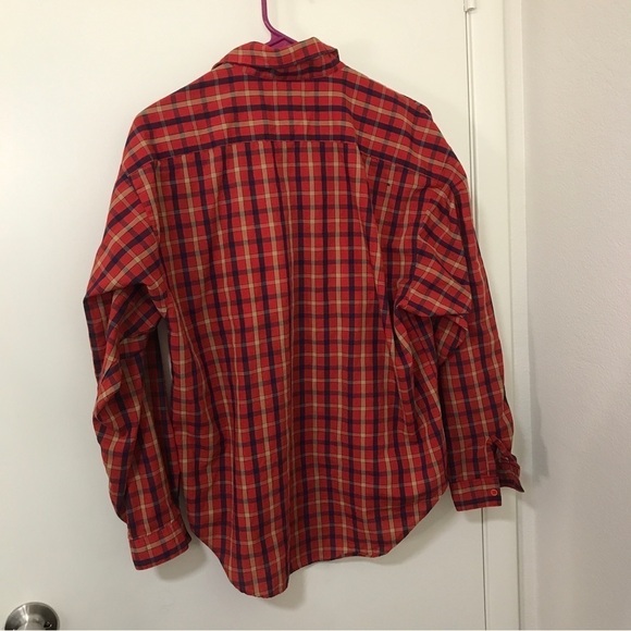 Vintage Picket and post red plaid long sleeve button down shirt - Picture 2 of 11